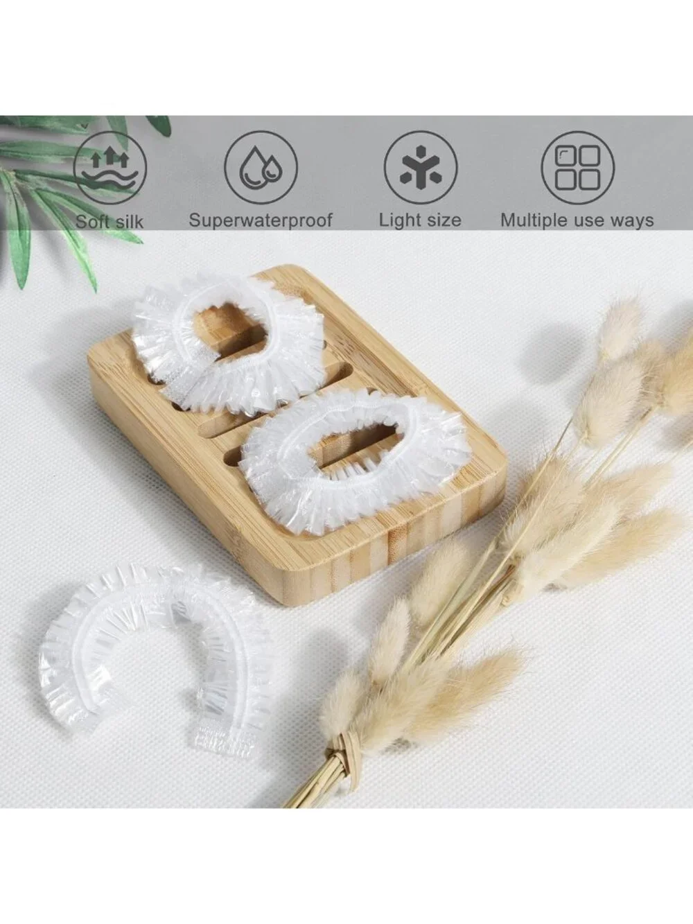150 PCS Waterproof Disposable Shower Caps for Women & Kids - Travel & Spa Use